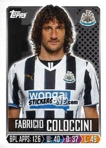 Sticker Fabricio Coloccini - Premier League Inglese 2013-2014 n. 214 - Topps