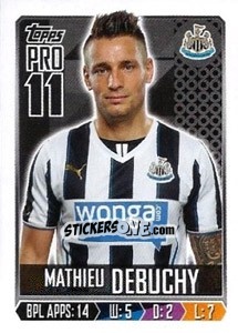 Figurina Mathieu Debuchy - Premier League Inglese 2013-2014 - Topps