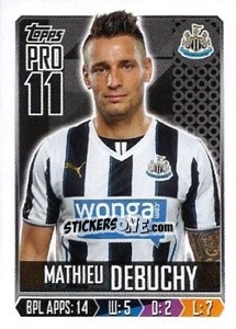 Sticker Mathieu Debuchy - Premier League Inglese 2013-2014 n. 217 - Topps