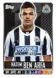 Sticker Hatem Ben Arfa - Premier League Inglese 2013-2014 - Topps