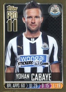 Figurina Yohan Cabaye - Premier League Inglese 2013-2014 - Topps