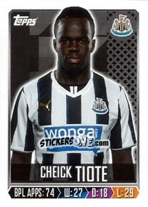 Figurina Cheick Tioté - Premier League Inglese 2013-2014 - Topps