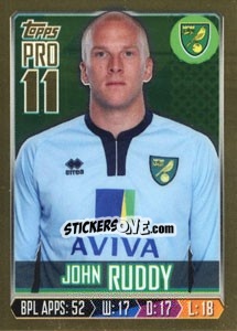 Figurina John Ruddy - Premier League Inglese 2013-2014 - Topps