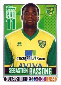 Sticker Sebastien Bassong - Premier League Inglese 2013-2014 - Topps