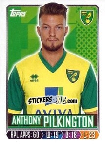 Figurina Anthony Pilkington - Premier League Inglese 2013-2014 - Topps