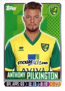 Figurina Anthony Pilkington - Premier League Inglese 2013-2014 n. 236 - Topps