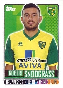 Figurina Robert Snodgrass - Premier League Inglese 2013-2014 - Topps