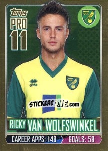 Sticker Ricky van Wolfswinkel - Premier League Inglese 2013-2014 n. 240g - Topps