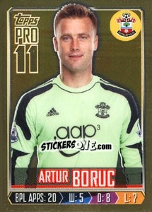 Figurina Artur Boruc - Premier League Inglese 2013-2014 - Topps