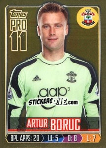 Sticker Artur Boruc - Premier League Inglese 2013-2014 n. 245g - Topps