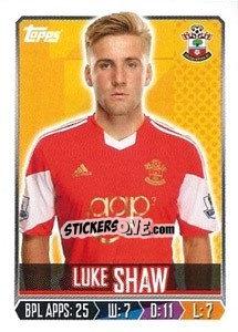 Cromo Luke Shaw - Premier League Inglese 2013-2014 - Topps