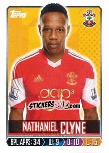 Sticker Nathaniel Clyne - Premier League Inglese 2013-2014 - Topps