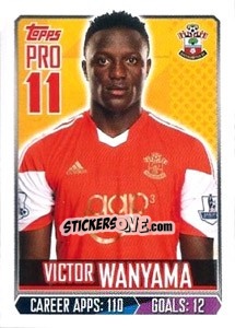 Figurina Victor Wanyama - Premier League Inglese 2013-2014 - Topps