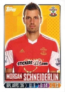 Sticker Morgan Schneiderlin - Premier League Inglese 2013-2014 - Topps