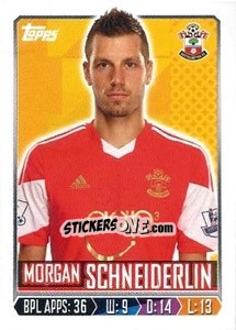 Figurina Morgan Schneiderlin - Premier League Inglese 2013-2014 - Topps