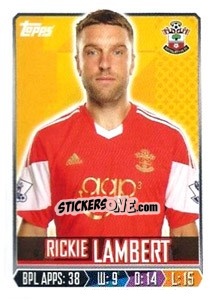 Sticker Rickie Lambert - Premier League Inglese 2013-2014 n. 256 - Topps