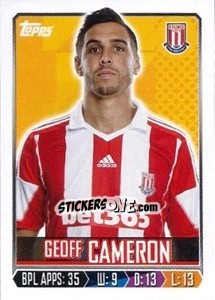 Cromo Geoff Cameron - Premier League Inglese 2013-2014 - Topps
