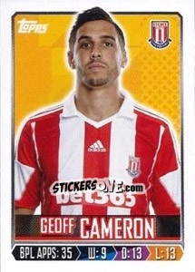 Sticker Geoff Cameron - Premier League Inglese 2013-2014 n. 262 - Topps