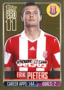 Sticker Erik Pieters - Premier League Inglese 2013-2014 n. 265g - Topps