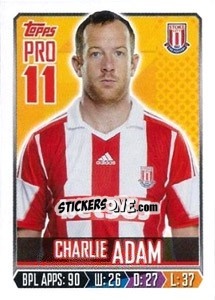 Figurina Charlie Adam - Premier League Inglese 2013-2014 - Topps