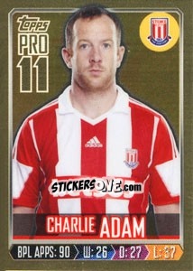 Cromo Charlie Adam - Premier League Inglese 2013-2014 - Topps