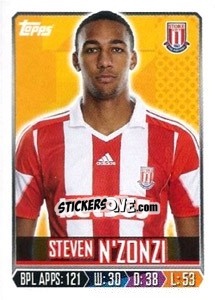 Sticker Steven Nzonzi - Premier League Inglese 2013-2014 n. 268 - Topps