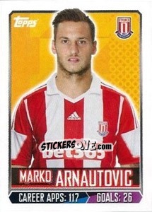Sticker Marko Arnautovic - Premier League Inglese 2013-2014 n. 270 - Topps