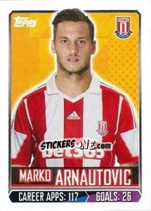 Figurina Marko Arnautovic - Premier League Inglese 2013-2014 - Topps