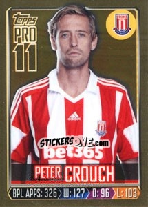 Figurina Peter Crouch - Premier League Inglese 2013-2014 - Topps