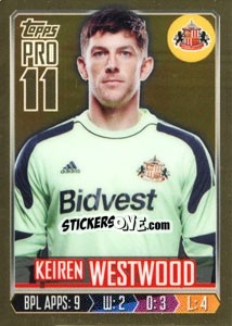 Cromo Keiren Westwood - Premier League Inglese 2013-2014 - Topps