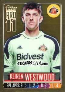 Sticker Keiren Westwood - Premier League Inglese 2013-2014 n. 277g - Topps