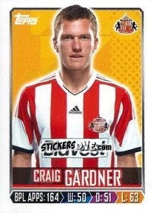Cromo Craig Gardner - Premier League Inglese 2013-2014 - Topps