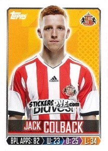 Figurina Jack Colback - Premier League Inglese 2013-2014 - Topps