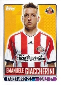 Sticker Emanuele Giaccherini - Premier League Inglese 2013-2014 n. 286 - Topps