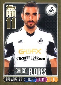 Figurina Chico Flores - Premier League Inglese 2013-2014 - Topps
