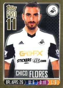 Cromo Chico Flores - Premier League Inglese 2013-2014 n. 296g - Topps