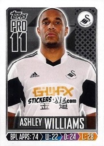 Sticker Ashley Williams - Premier League Inglese 2013-2014 n. 297 - Topps