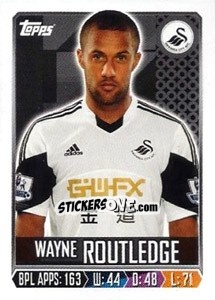 Sticker Wayne Routledge - Premier League Inglese 2013-2014 n. 300 - Topps