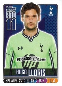 Sticker Hugo Lloris - Premier League Inglese 2013-2014 n. 309 - Topps