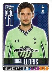 Cromo Hugo Lloris - Premier League Inglese 2013-2014 - Topps