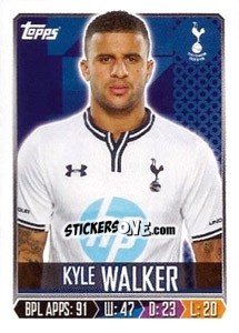 Sticker Kyle Walker - Premier League Inglese 2013-2014 n. 310 - Topps