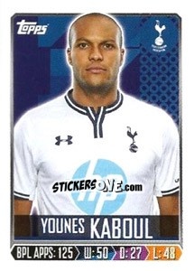Figurina Younes Kaboul - Premier League Inglese 2013-2014 n. 313 - Topps