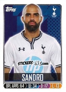 Figurina Sandro - Premier League Inglese 2013-2014 - Topps