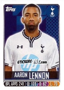 Figurina Aaron Lennon - Premier League Inglese 2013-2014 - Topps