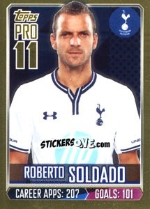 Sticker Roberto Soldado - Premier League Inglese 2013-2014 - Topps