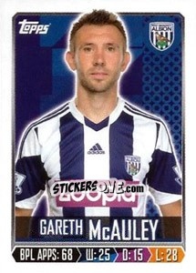 Figurina Gareth McAuley - Premier League Inglese 2013-2014 - Topps