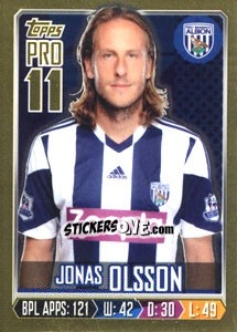Figurina Jonas Olsson - Premier League Inglese 2013-2014 - Topps