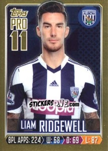 Cromo Liam Ridgewell - Premier League Inglese 2013-2014 - Topps