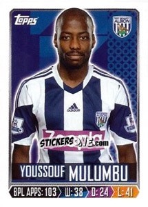 Figurina Youssouf Mulumbu - Premier League Inglese 2013-2014 - Topps