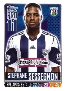 Sticker Stephane Sessegnon - Premier League Inglese 2013-2014 n. 331 - Topps